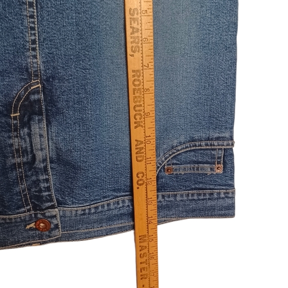 ICEBERG ICE JEANS "Upside Down" Reverse Jean Unique Denim Skirt 29 - Picture 5 of 8